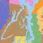 A zoomed-in map of the previous forecast zones for Kitsap County.