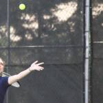 Luke Caputo/Kitsap News Group photos
Bainbridges Marta Llorens Casellas prepares to hit the ball in a match against Bremerton.