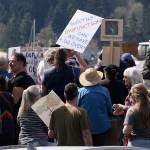 The event was part of the nationwide Hands Off protest that took place around the country April 5.