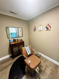 Nikolai Mercer courtesy photos
The Barber Societys low-sensory hair-cutting space.