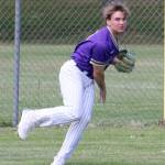 Viking Alton Clark gets the ball in from the outfield against Clover Park May 12.