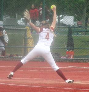 Luke Caputo/Kitsap News Group photos
Buccaneer Summer Moore winds up a pitch in a 22-1 Kingston district win over Steilacoom May 16 in Lacey.