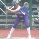 Viking Reyna Blackwood at the plate in a 14-2 NK district win over Fife May 16 in Lacey.