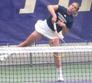 Luke Caputo/Kitsap News Group
Bainbridge Spartan Cece Combs finished fourth in singles at the 2A state tennis tournament in Seattle May 23-24.