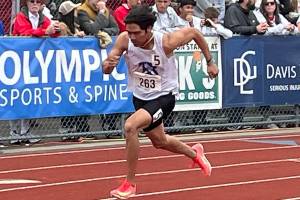 Luke Caputo/Kitsap News Group photos
Bremerton Knight Isaiah Cadengo won the boys 400M at the 2A state championship May 30 at Mount Tahoma High School.