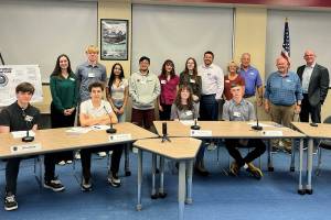 SKSD courtesy photo
Student Circle of Champions members led the school boards work study session June 4.