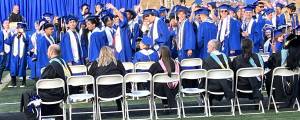 Luke Caputo/Kitsap News Group
The Olympic High School class of 2025 turns their tassels to signify their graduation at a ceremony June 12.