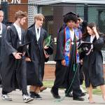 Britney Fletcher-West/Kitsap News Group photos
Central Kitsap High School graduates walk to meet their families following the ceremony June 14.