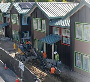 City of Poulsbo courtesy photo
Construction on the Nordic Cottage housing project is slated to finish in September.