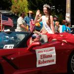 Miss Poulsbo Elliana Roberson waves to parade attendees July 4.