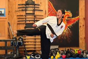 Luke Caputo/Kitsap News Group photos
Annabelle Norcross of Cross Martial Arts Academy won four medals at the Kukkiwon Hanmadang Festival July 17-20 in Anaheim, CA.