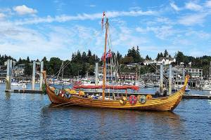 Port of Poulsbo courtesy photo
The historic Viking ship Valkyrie at the Port of Poulsbo.