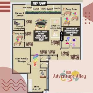 Emily Strafaci courtesy image
A layout of the indoor playground that will open this fall on 2135 Sheridan Road, Suite D, in Bremerton.