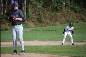 Marcus Kim courtesy photos
North Kitsap Viking senior pitcher Dawsyn Anderson has committed to the University of Oregon.