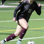 Payton Zamecnik of SK pushes the ball downfield in a 7-0 Wolves win over Graham-Kapowsin Sept. 16.