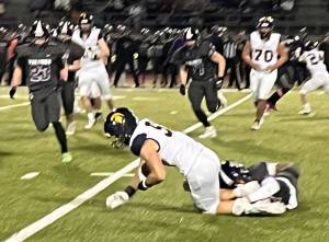 Luke Caputo/Kitsap News Group
The North Kitsap Vikings beat the Bainbridge Spartans 24-21 at home Oct. 17.