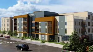 Weddermann Architecture courtesy image
A rendering of the 39-unit apartment complex on Bay Street, which is expected to be completed by May.