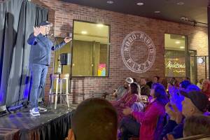 Katherine Bouma/Kitsap News Group
Bainbridge Island comedian Dan Rosenberg performed two nights at Kitsap Mall in Silverdale Feb. 6 and 7.