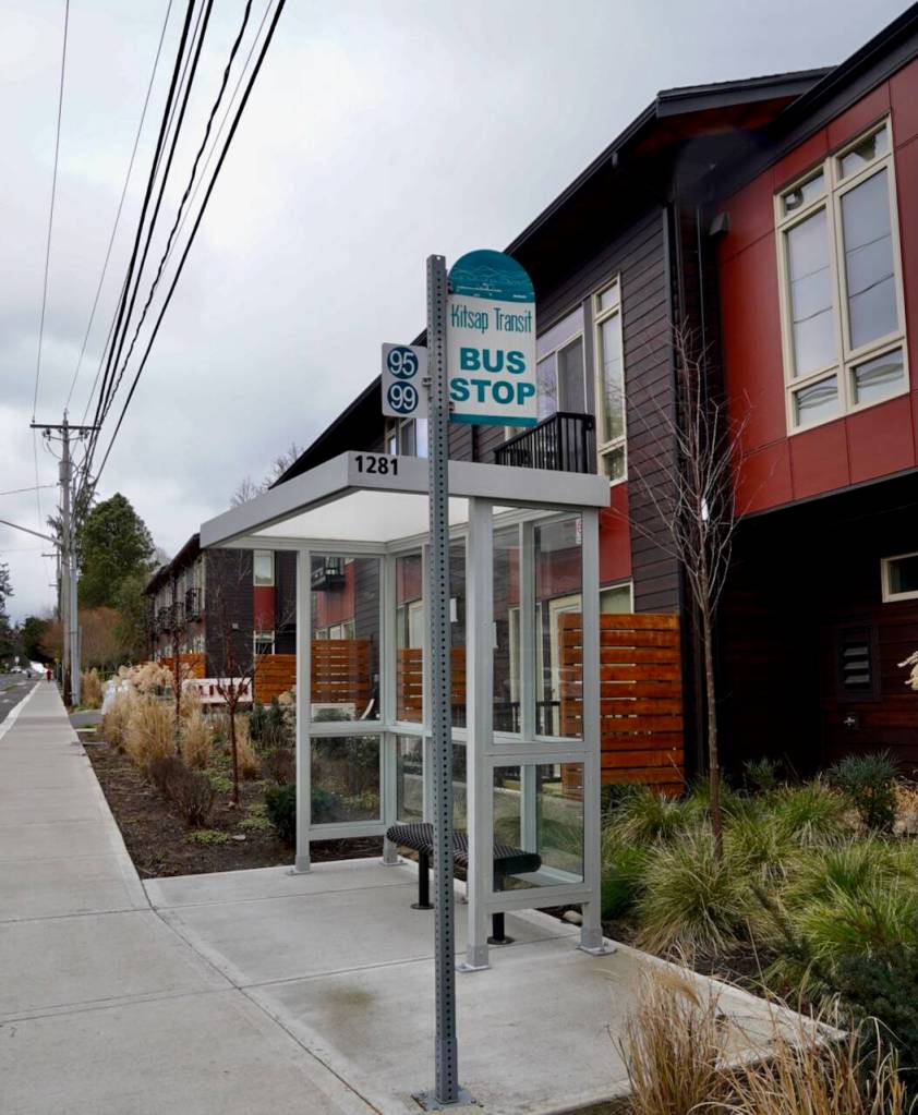 Joshua Kornfeld/Kitsap News Group
A bus shelter on Madison Avenue on Bainbridge Island.