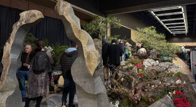 Katherine Bouma/Kitsap News Group photos
Elandan Gardens won a silver medal for best use of natural stone at the Northwest Flower and Garden Festival in Seattle Feb. 18-22.