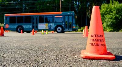 Kitsap Transit courtesy photos
Bus operator training in Bremerton.