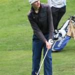 Luke Caputo/Kitsap News Group photos
Spartan Tom McFadden recorded a 39 through nine holes in a 155-208 Bainbridge victory over Olympic March 12 at Kitsap Golf & Country Club in Bremerton.