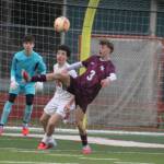 Luke Caputo/Kitsap News Group photos
SK sophomore midfielder Jesse Booth tries to contain the ball in a 3-2 home loss to Battle Ground March 27 in Port Orchard.