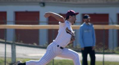Luke Caputo/Kitsap News Group
Wolves starting pitcher Brody Gadberry throws a pitch in a 16-4 SK home loss to Rogers (Puyallup) April 8 in Port Orchard.