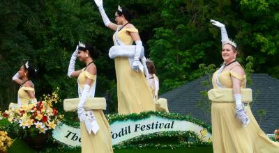File photo
The Daffodil Royal Court rolls through the Fathoms O Fun Parade in Port Orchard in June 2025.