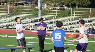 Luke Caputo/Kitsap News Group
The North Kitsap Vikings practice in Poulsbo April 9.