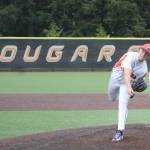 Cougar Jackson Brady throws a pitch during a 10-1 CK home loss to the White River Hornets May 12 in the first round of the 2026 District 3 3A Baseball Tournament.