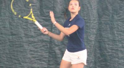 Luke Caputo/Kitsap News Group
Spartan Abby Schnee waits for an incoming ball in a doubles match during the 2026 Girls West Central District 3 Tennis Tournament May 16 at Kitsap Tennis and Athletic Center in Bremerton.