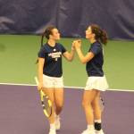 Bainbridge Spartans Abby Schnee and Elsa Drugge took third place in girls doubles during the 2026 2A State Tennis Tournament May 23 at the Nordstrom Tennis Center at the University of Washington in Seattle.