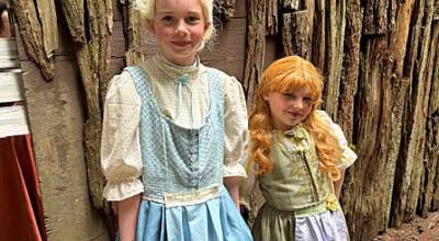 Brittney Bergeron courtesy photo
Daphne Bergeron-Katz, playing Young Elsa, (left) and Mayla Elmore, playing Young Anna, (right) during Kitsap Forest Theaters production of Disneys Frozen on June 7.