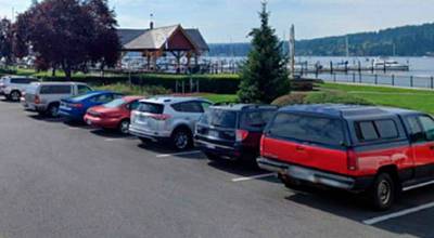 City of Poulsbo courtesy photo
The Anderson Parkway parking lot near the Poulsbo waterfront.