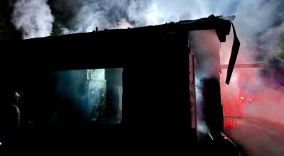 NKF&R courtesy photo
A couple has been displaced following a house fire in Suquamish July 16.